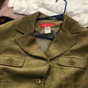 Anne Klein Corduroy Jacket Size 18